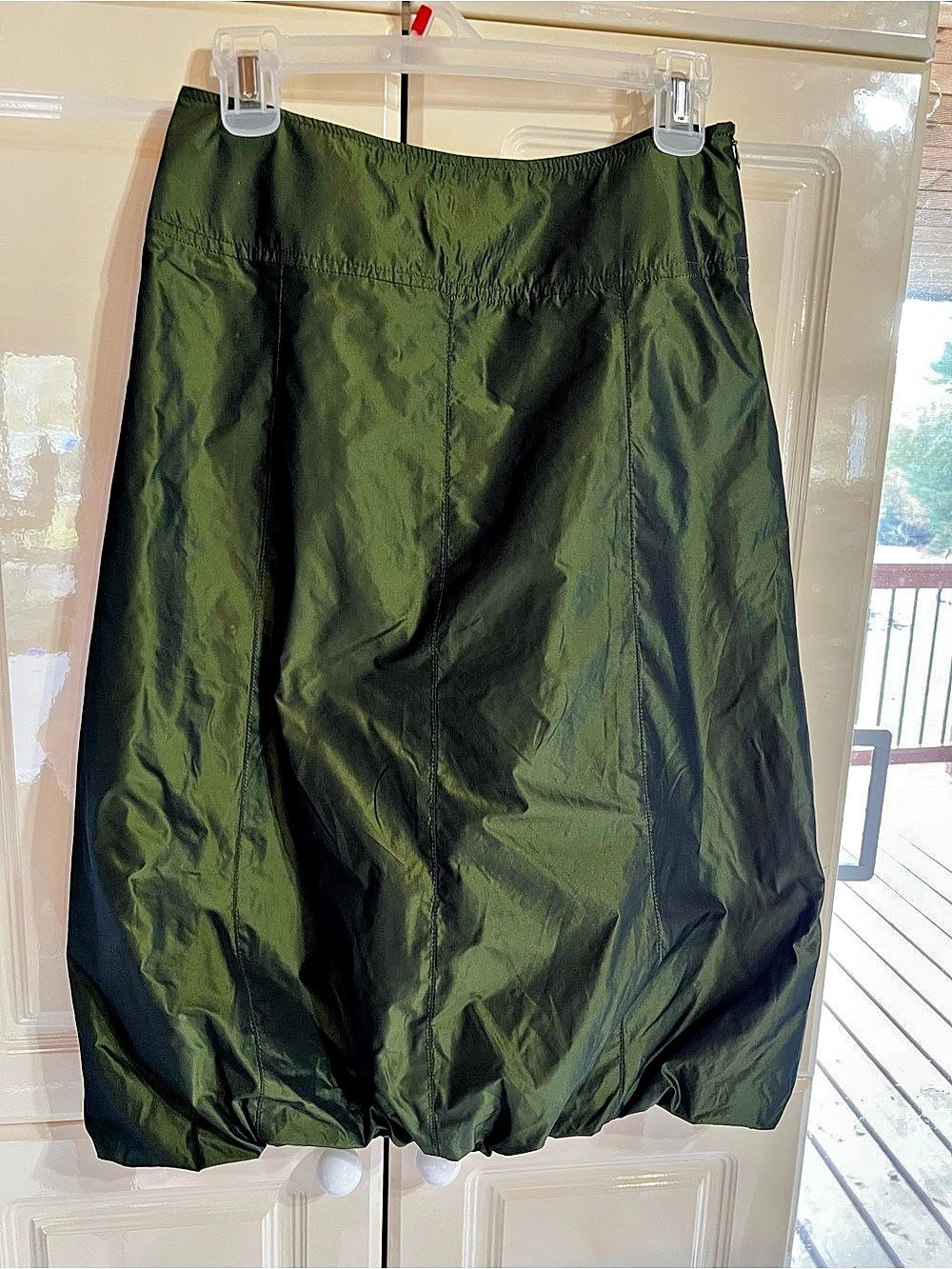 Expresso Green Midi Skirt Size 34 Like New